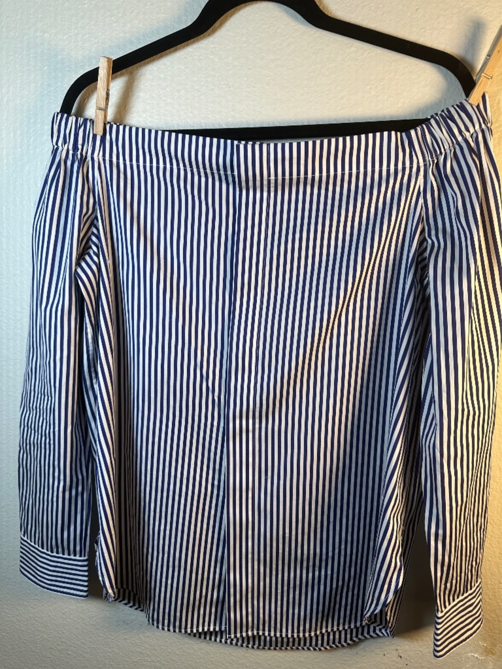 Ralph Lauren Polo Strip off the shoulder cotton blouse